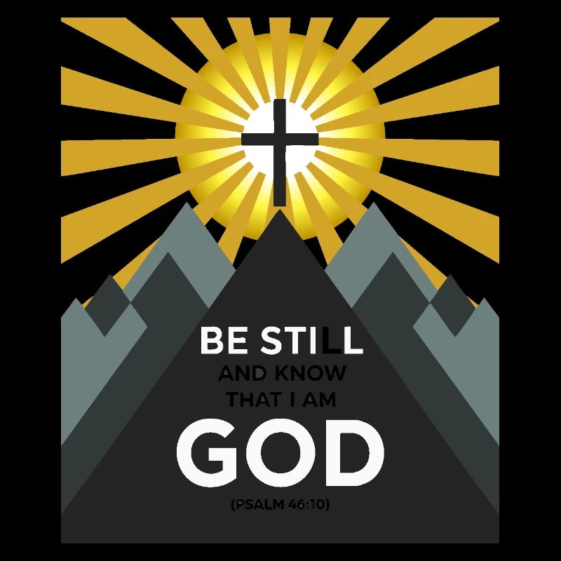 Be still and know that I’m god