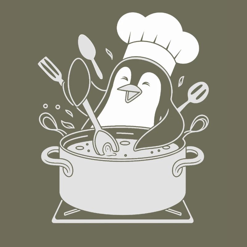 Cuisine Pingouin Chef Hat Fun