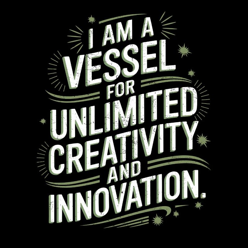 I am a vessel for unlimited creativity and