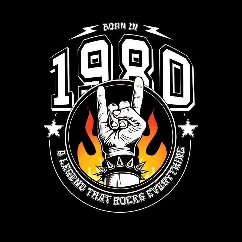 1980's birthday, everything rocks