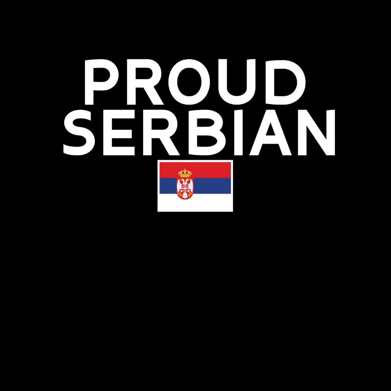 Fier Serbe Serbe Serbe Drapeau Serbe