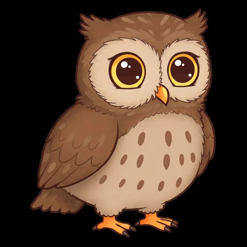 Tier Cartoon Eule