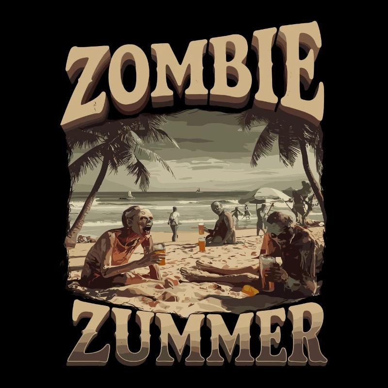 Zombie Zummer Am Strand Apokalypse