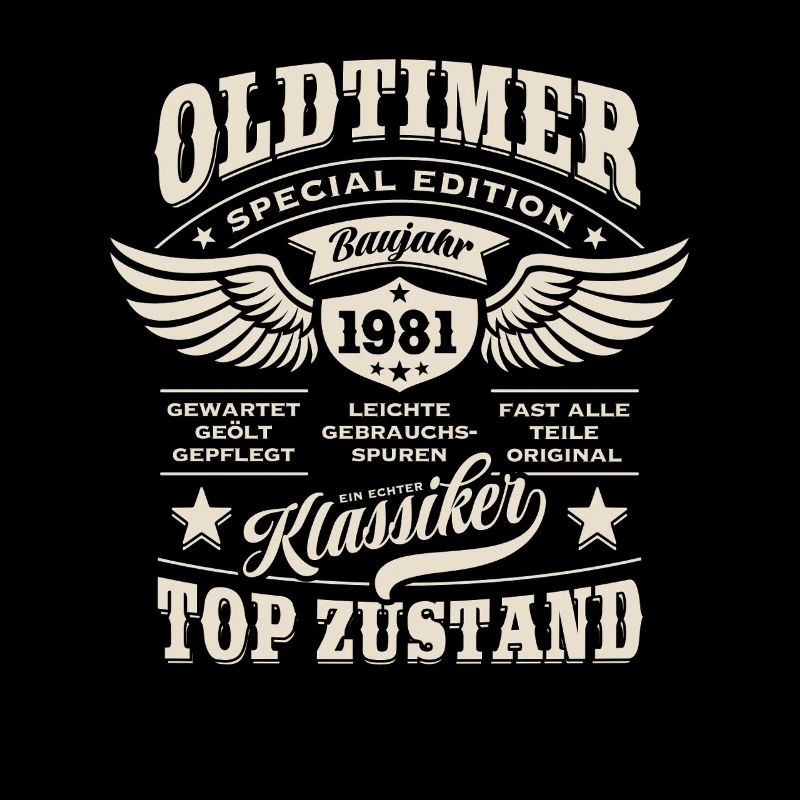 Oldtimer Baujahr 1981 - Geburtstag - Geschenk