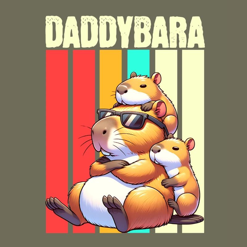 Daddybara Capybara Father Dad