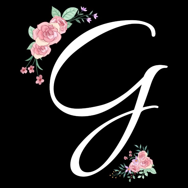Lettre g fleurs