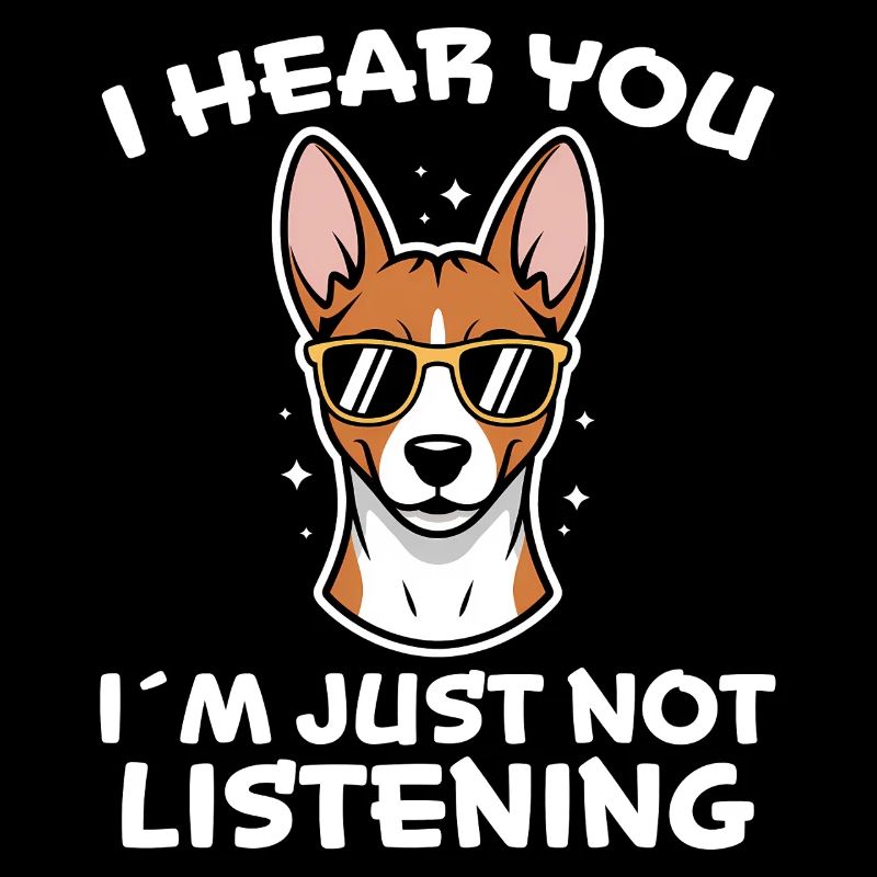 Basenji Spruch Hunde Lustiges Basenji Geschenk