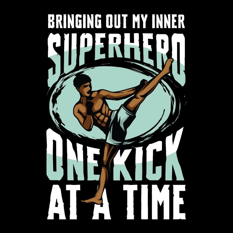 Super-héros Muay Thai : un pas vers le temps
