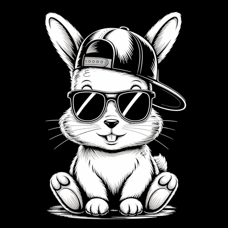 Lapin avec lunettes de soleil