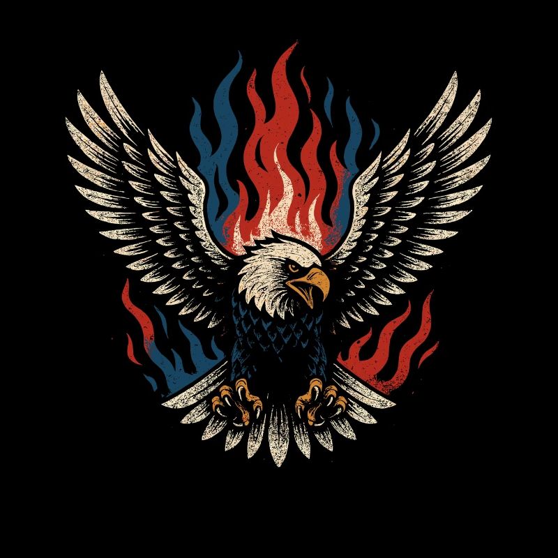 American - Flaming Eagle