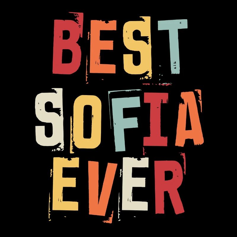 Best Sofia Ever Vorname Retro Text Geschenk