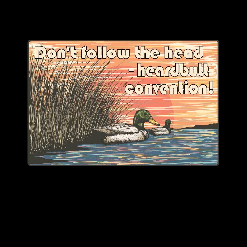 Don't Follow the Herd - Rebellious Duck Sunset