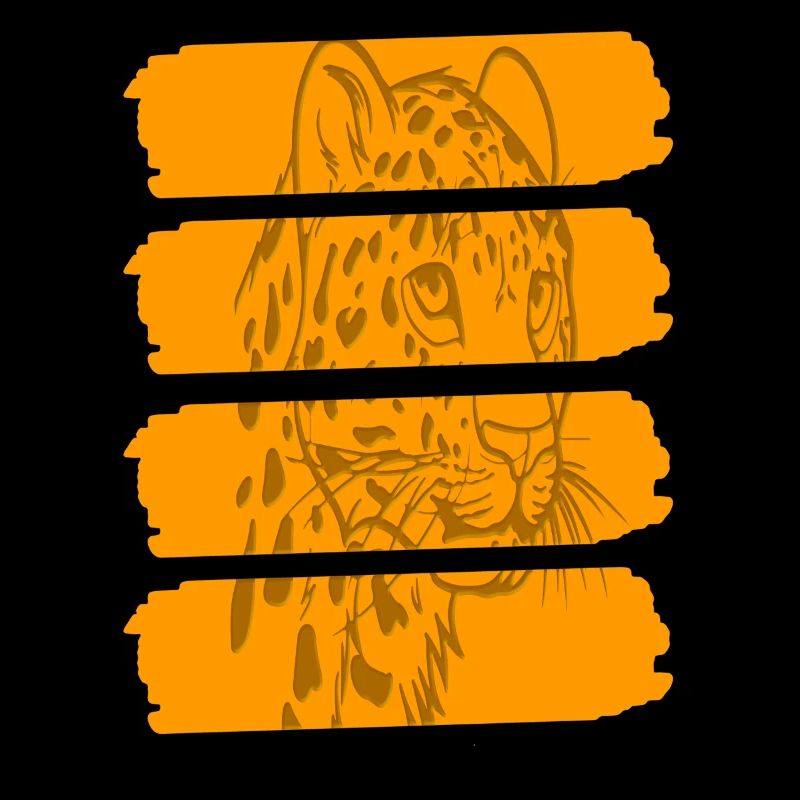Léopard Jungle Predator Grunge Style Imprimer