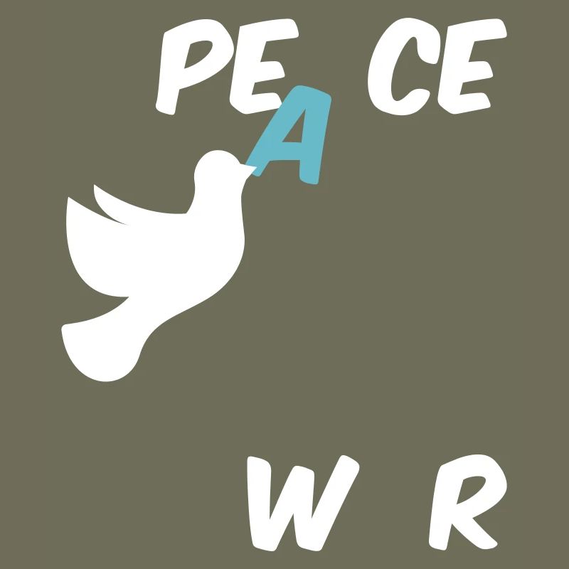 Stop War Peace Statement mit Friedenstaube