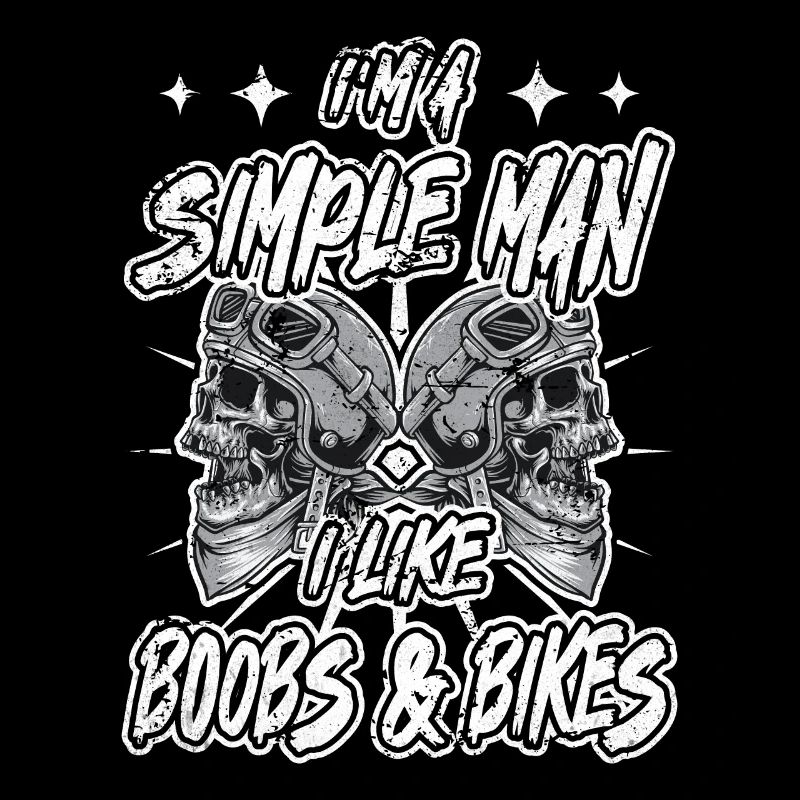 I Like Boobs & Bikes | Biker Sprüche