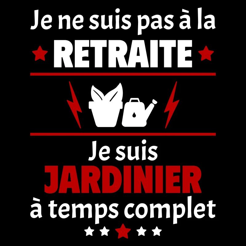 Pas à la retraite jardinier à temps complet, noël
