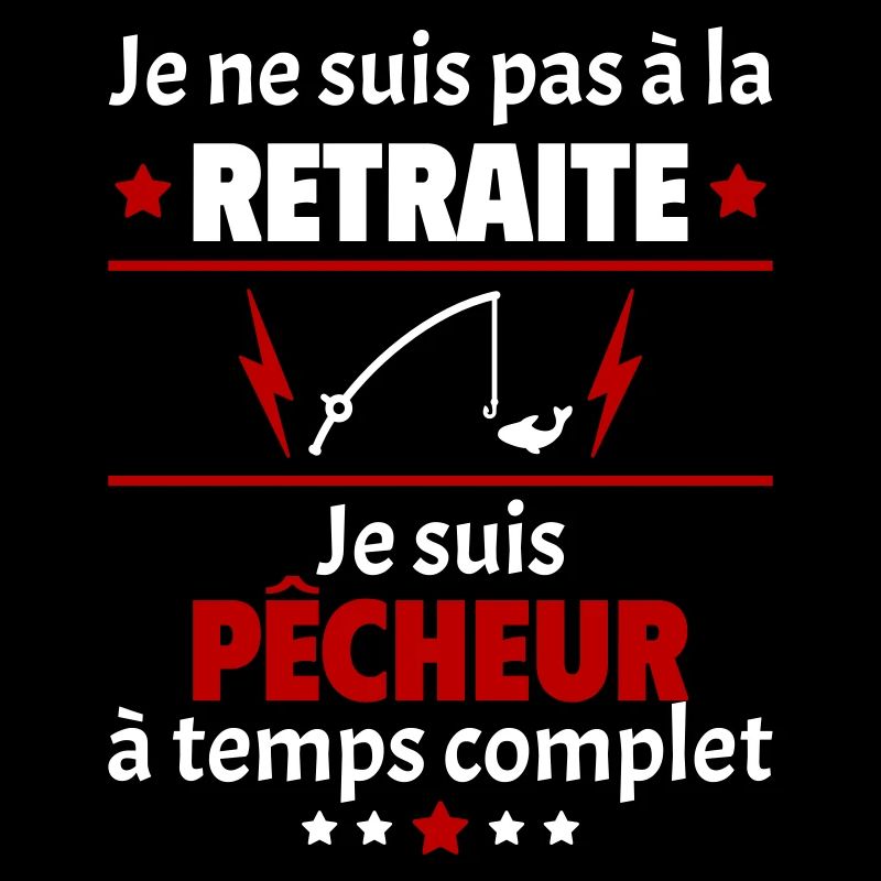 Pas à la retraite pêcheur à temps complet, noël