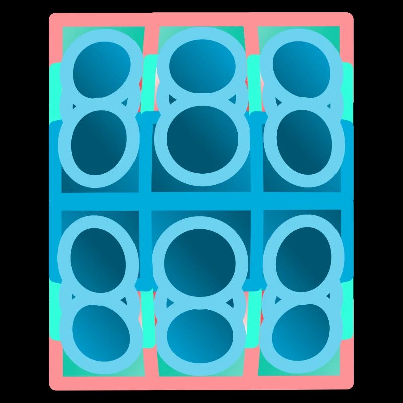 blaues Muster, graphic art