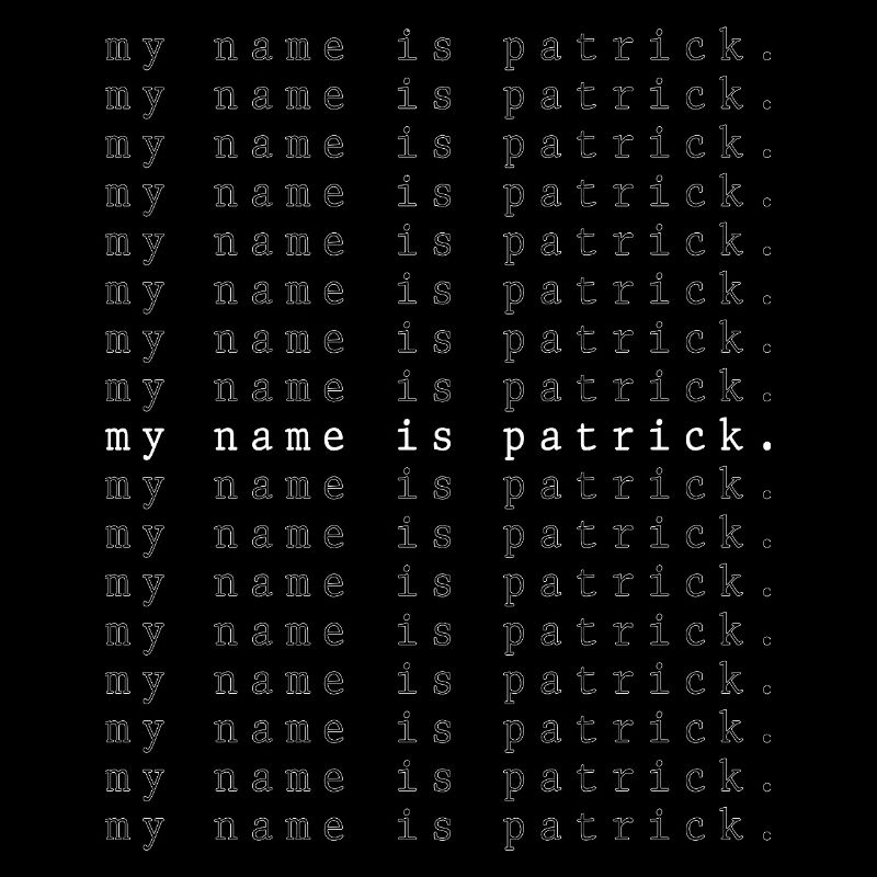 Je m’appelle Patrick
