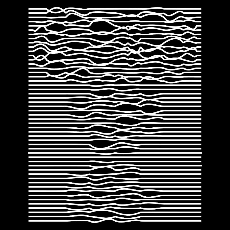 Illusion d’optique des rayures ondulées