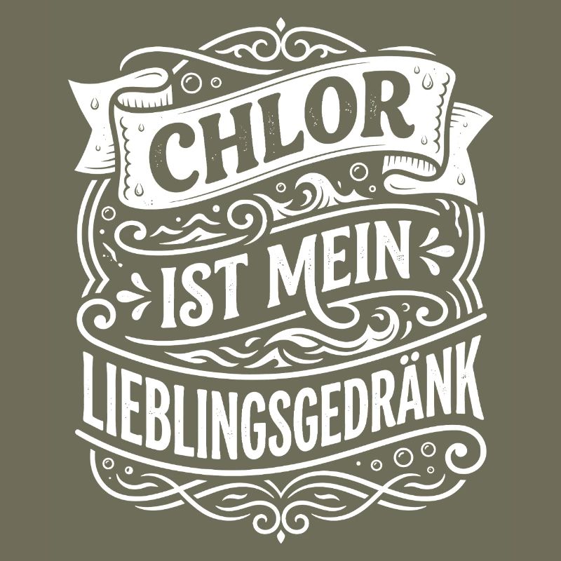 Le chlore est ma boisson préférée. Humour de natation