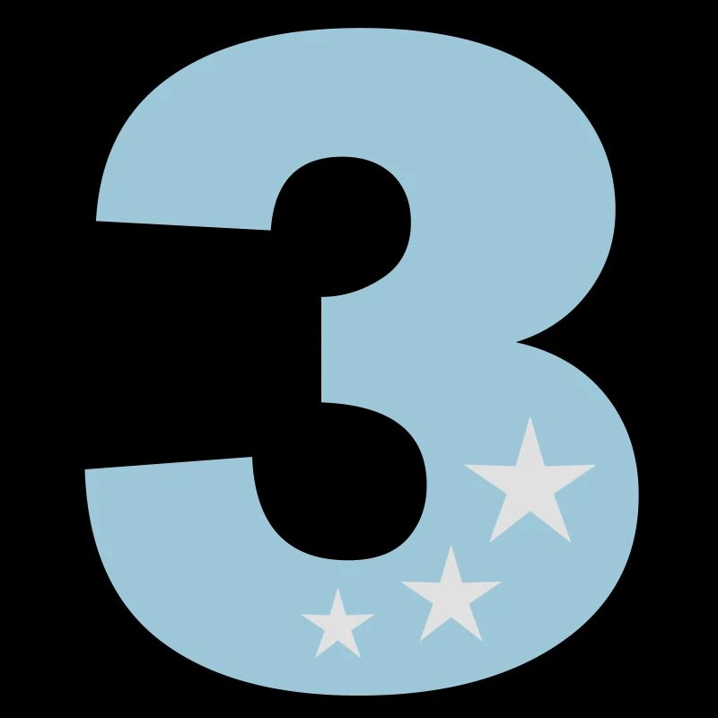 3 Birthday third birthday 3rd in two colors