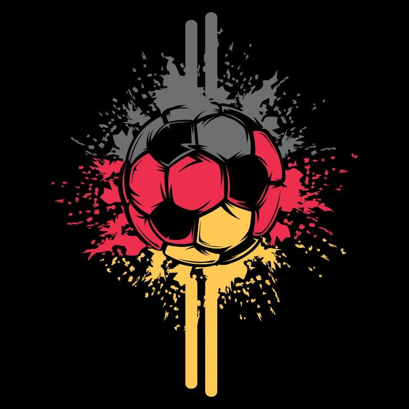 Soccer Germany Jersey Ball Explosion Logo