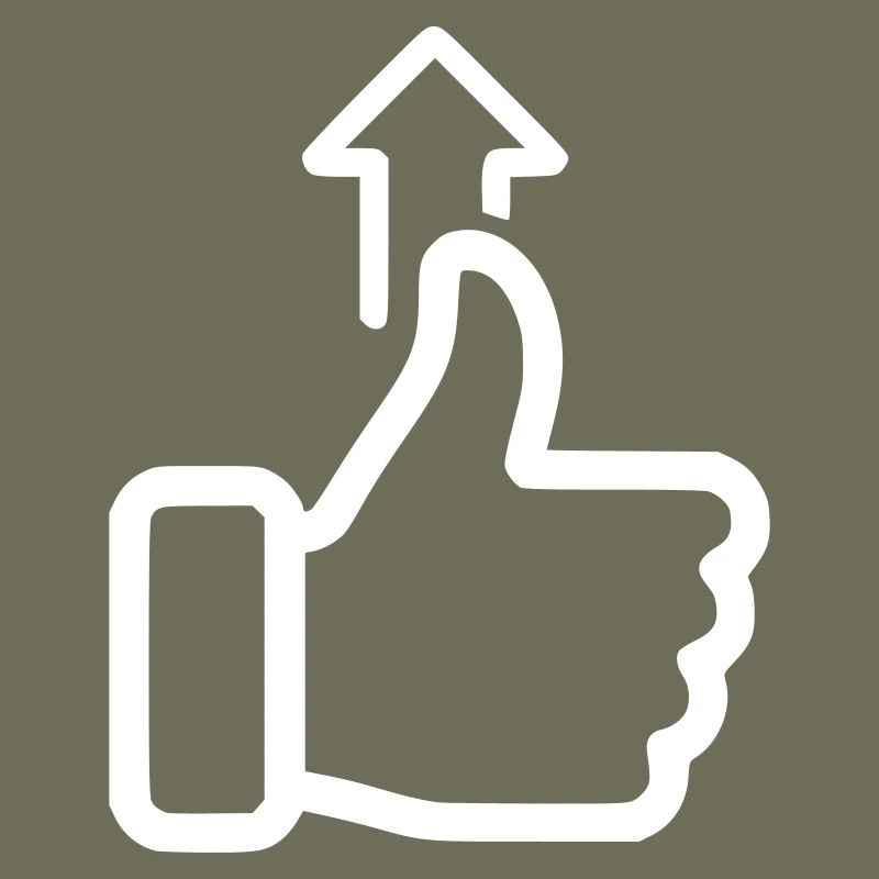 Status Up Hand Icon Level Up Vector
