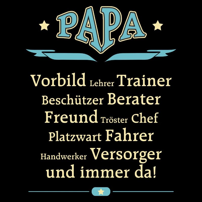 Papa Vorbild Vatertag RAHMENLOS®