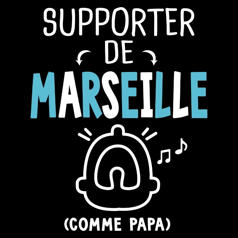 bébé supporter de Marseille comme papa