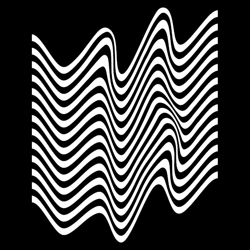 Wavy Monochrome Stripes