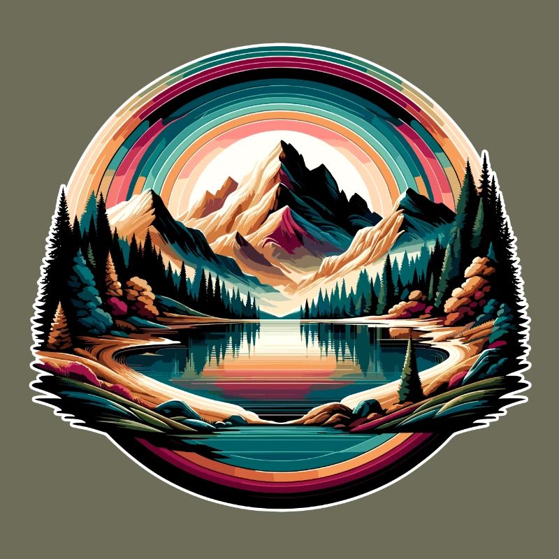 Landschaft - Illustration