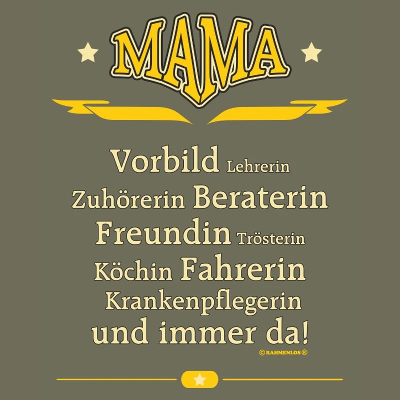 Mama Vorbild Muttertag RAHMENLOS®