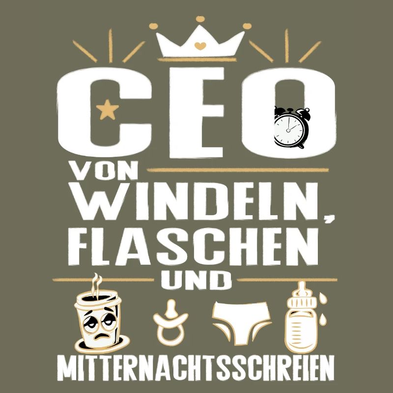 CEO von Windeln Flaschen Eltern Humor Design