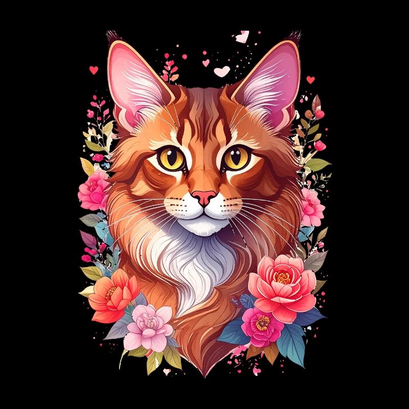 Portrait de chat somalien
