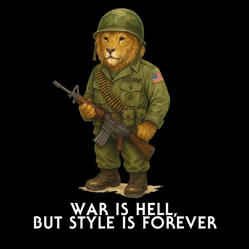 Lion Soldat Conception Militaire
