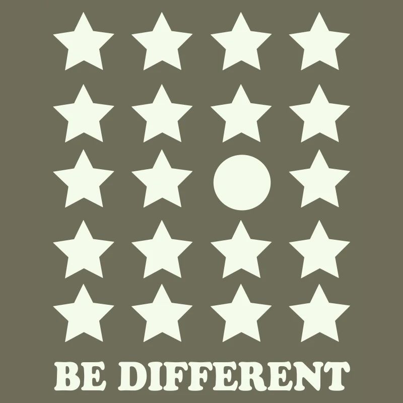 Be Different Star Grid Circle