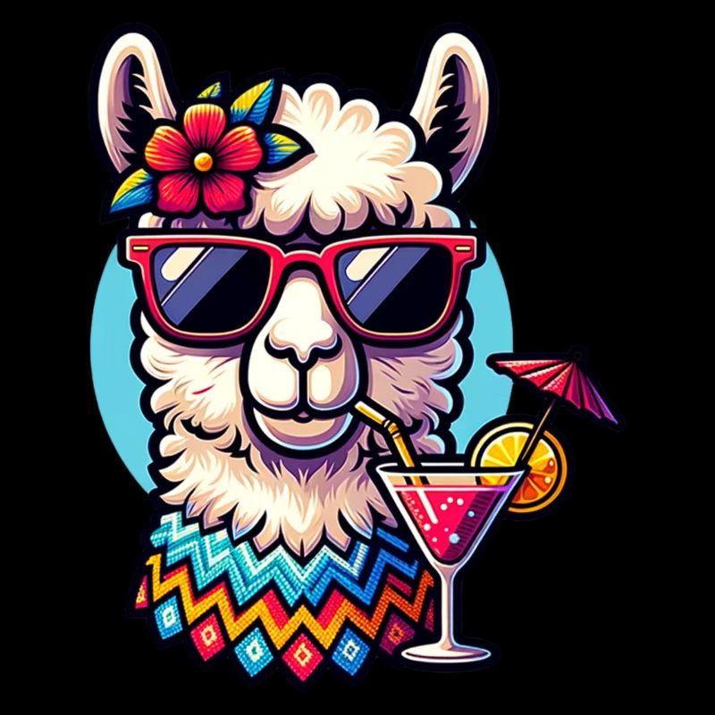 Lama Alpaka Sommer