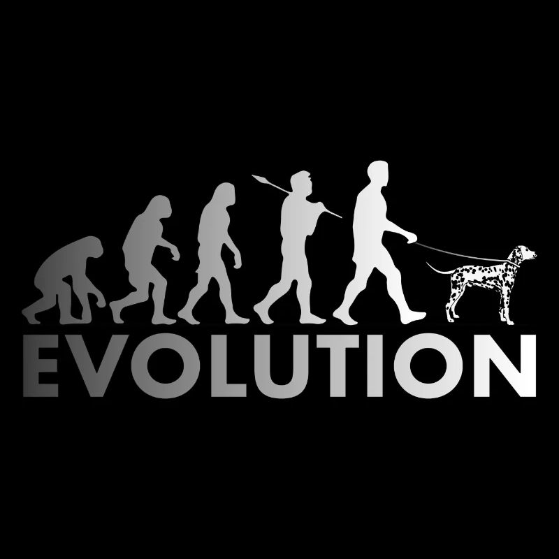 Dalmatian Evolution Black and White