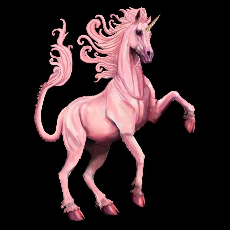 licorne rose