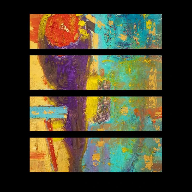 Vibrant Abstract Floral Composition