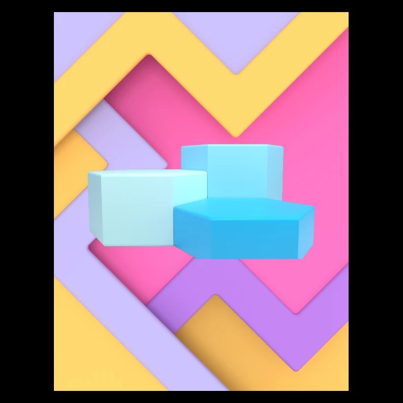 Pastel Geometric Pod Design