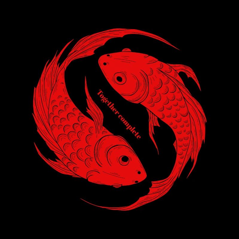 Together Complete - Yin Yang Fish Koi