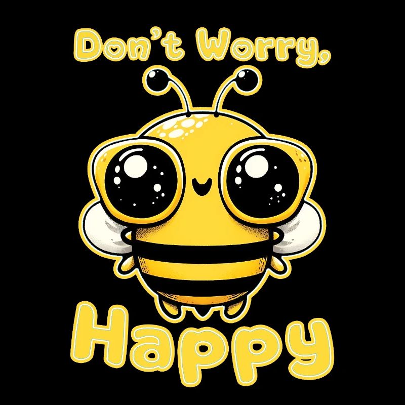 Ne vous inquiétez pas abeille heureuse