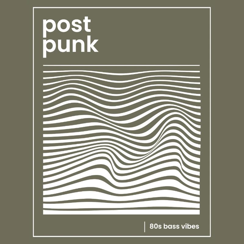 Affiche de motifs post-punk wave