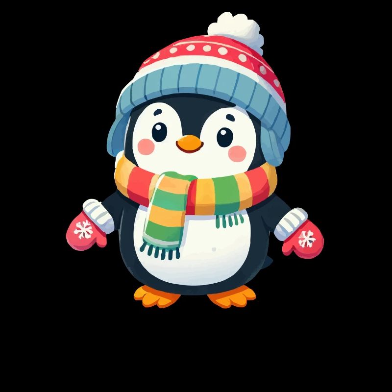 pinguin comic winter