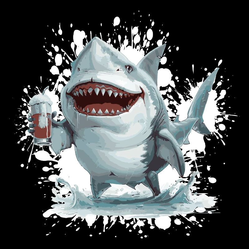 Bière de requin drôle