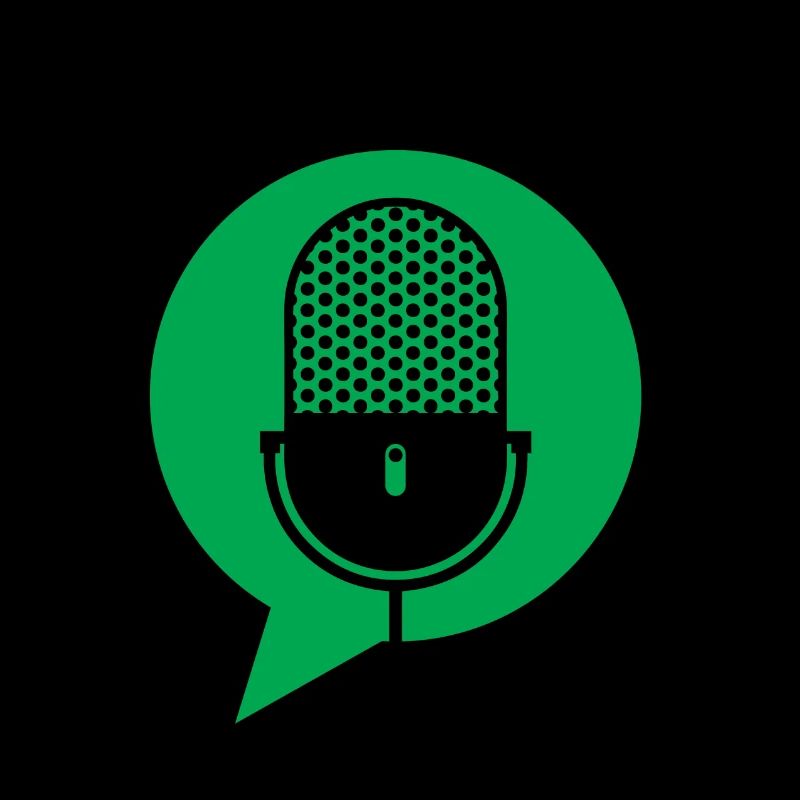 Podcast Microphone Speech Bubbles