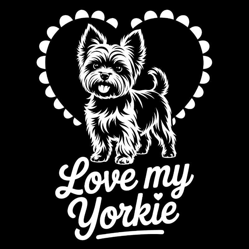 Yorkie Liebesmotiv Herz