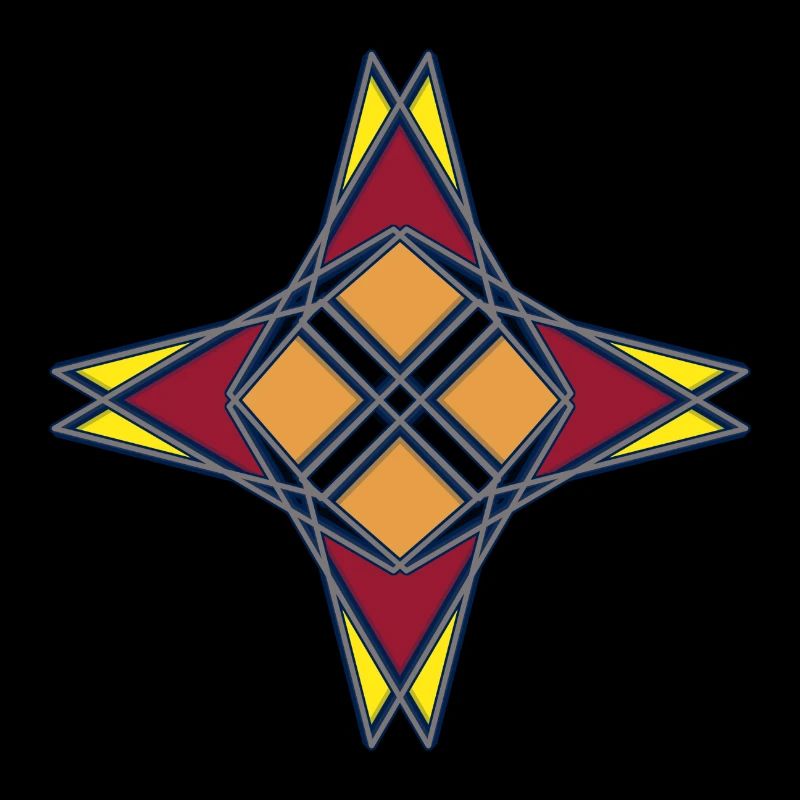 Abstract with a pattern in the middle